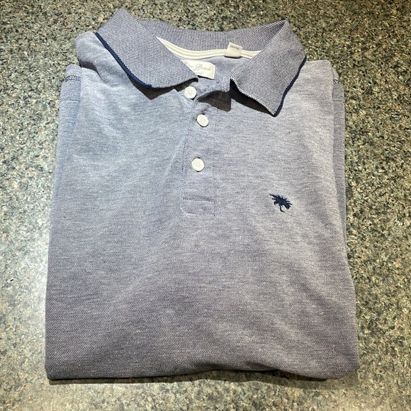 Palm Beach 2XL Classic Fit Blue and white 3 button golf polo shirt - Picture 10 of 10